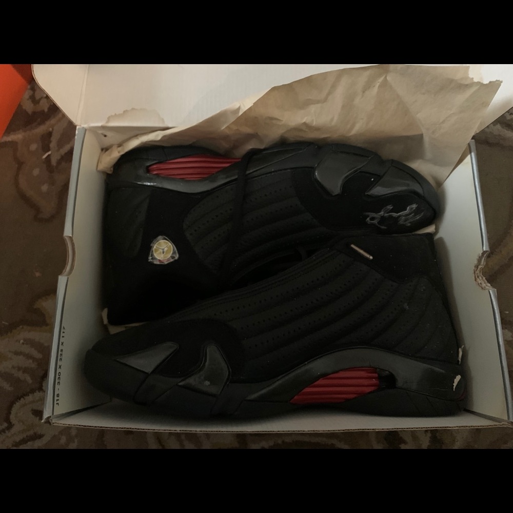 Air Jordan XIV Original Last Shot Signed Sneakers